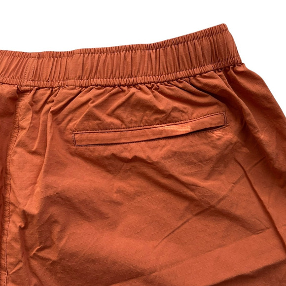 AYR The Dirtbag Elastic Waist Drawstring Shorts Rind Burnt Orange-Size M - Picture 6 of 8